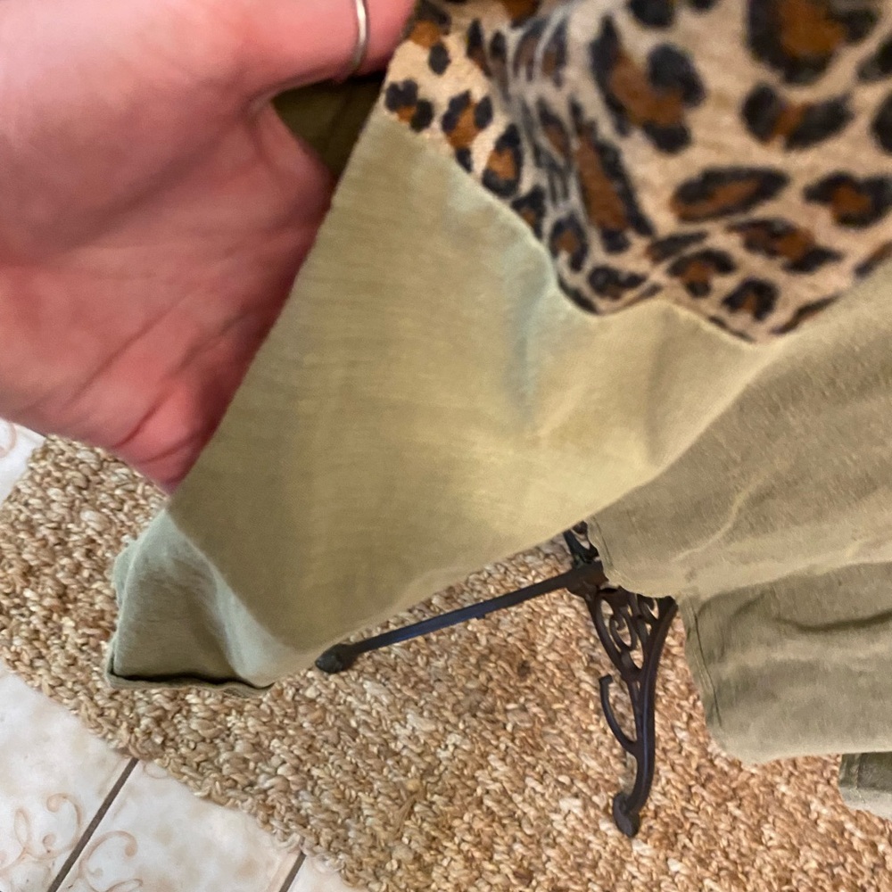 Umgee Boho Animal Print Leopard Print Color Block… - image 7